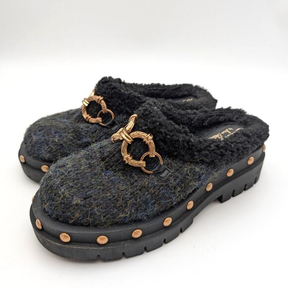 Circus NY Annie Faux Shearling Lined Clog Women's Black Size US7.5M EU38 - Picture 1 of 11